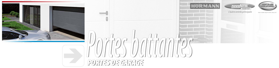 portes battantes pour garage individuel
